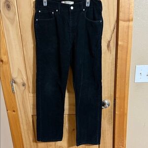 Levi's 505 Men's Corduroy Pants - Black